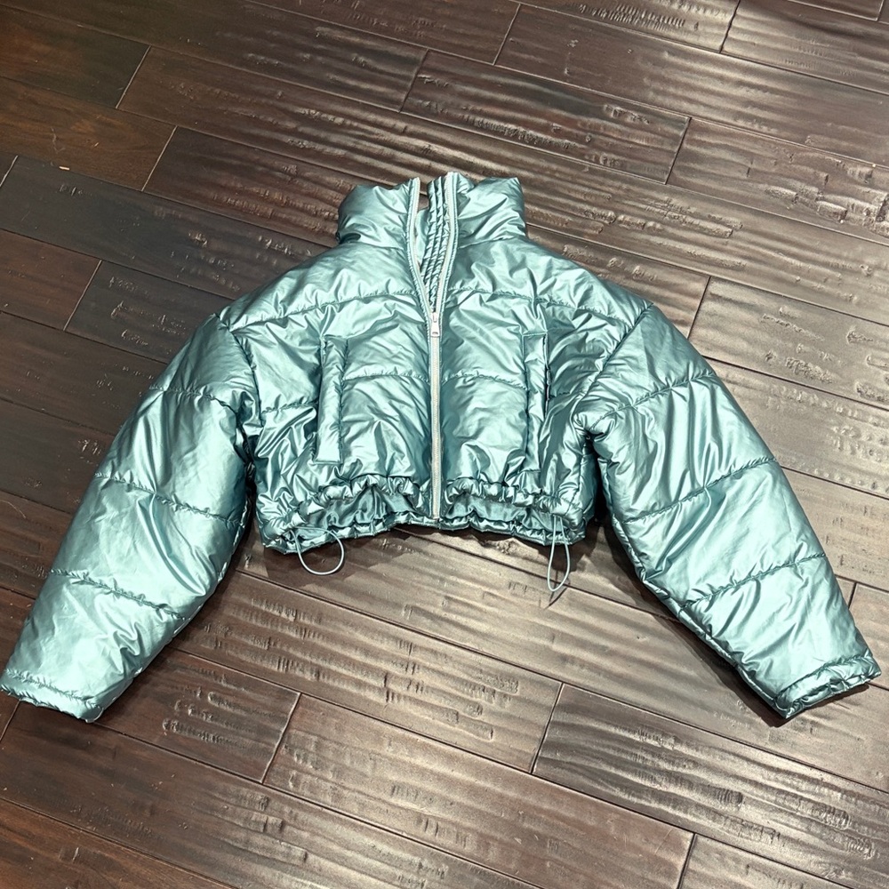 Urban Outfitters Shiny Silver Jacket